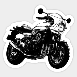 Z900RS Cafe Racer Black and White Sticker